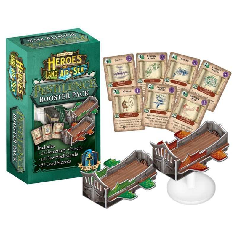 (BSG Certified USED) Heroes of Land, Air & Sea - Pestilience Booster Pack