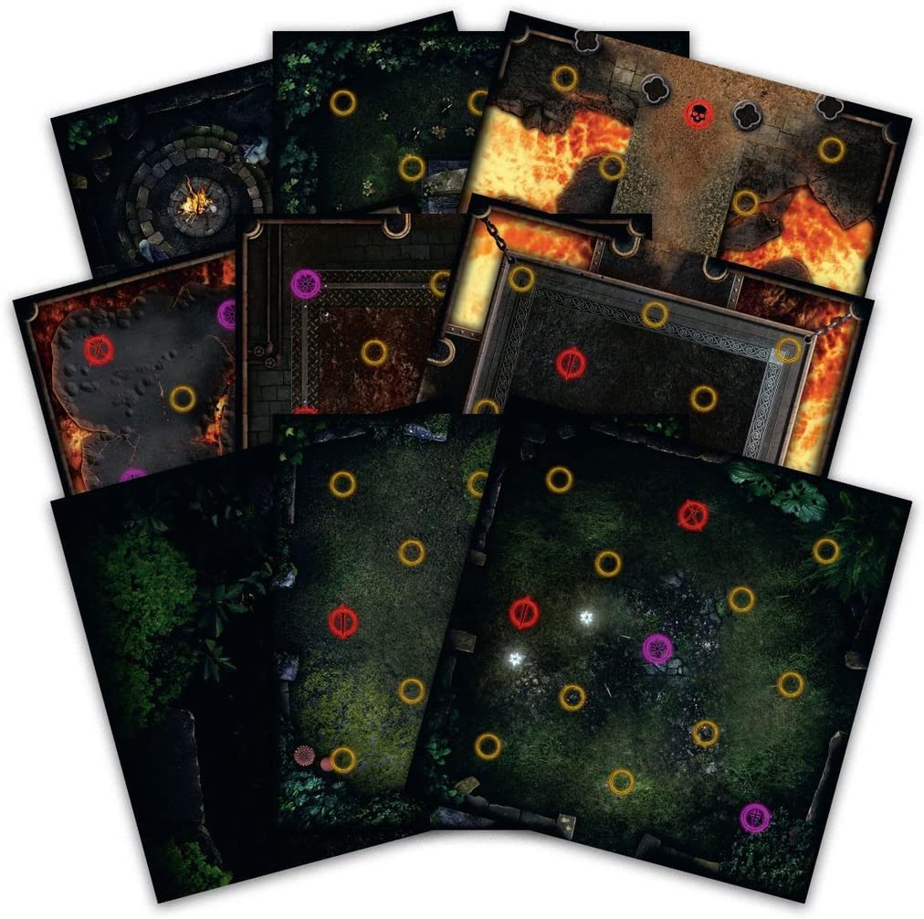 (BSG Certified USED) Dark Souls - Darkroot Basin and Iron Keep Tile Set