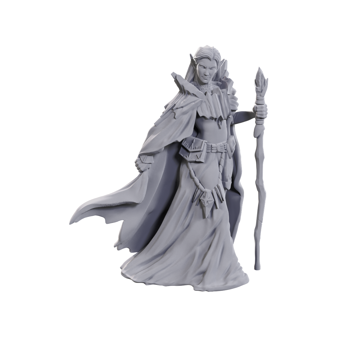 Nolzur's Marvelous Unpainted Miniatures - Limited Edition 50th Anniversary - Elves (90734) - Unpainted sculpt view 2