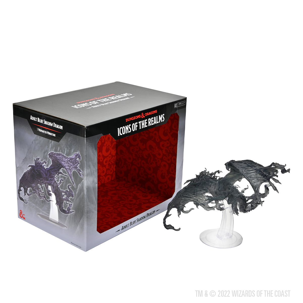 Icons of the Realms: Adult Blue Shadow Dragon - Boxed Miniature