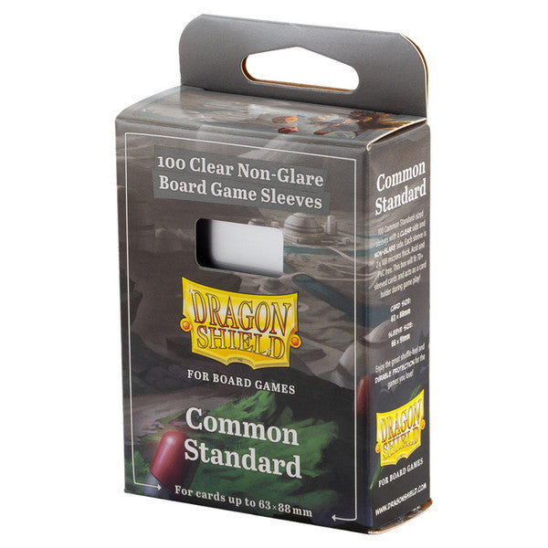 Dragon Shield: Non-Glare Board Game Sleeves - Matte Clear: Common Standard (100)