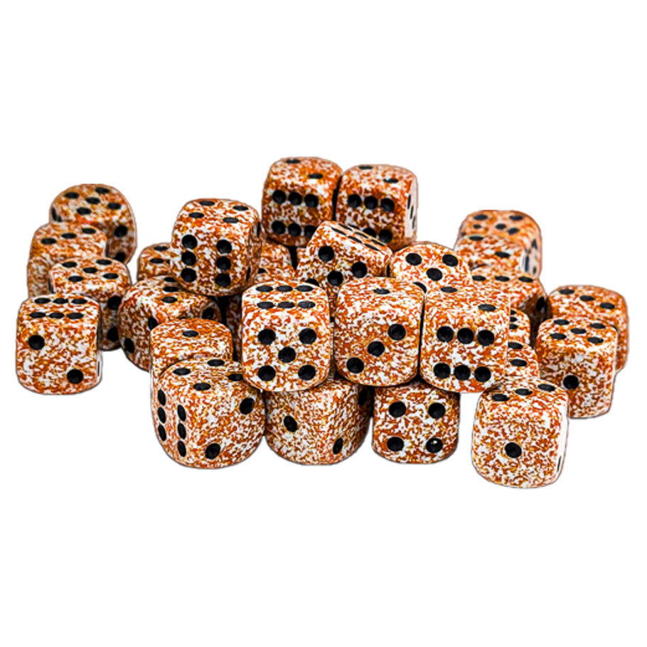 Speckled: 12 mm D6 - Rust (36 dice)