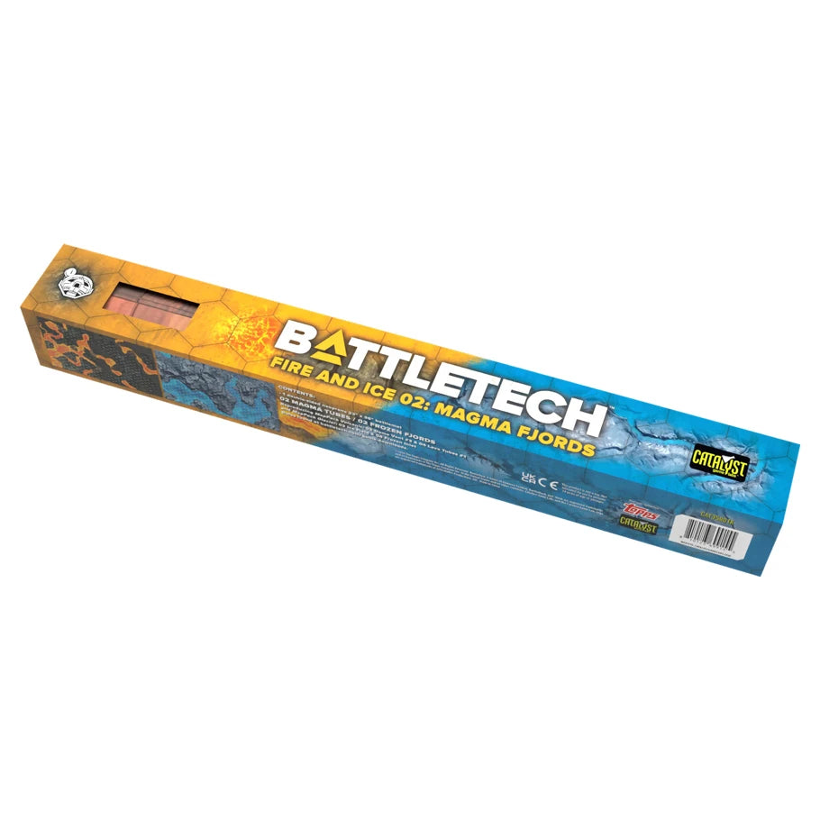 BattleTech - Battle Mat: 02 Magma Tubes / 02 Frozen Fjords
