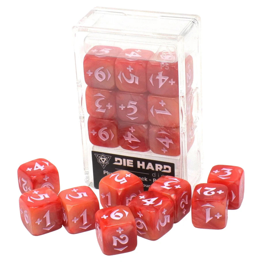 MtG Spindown Counters - Plus Power Pack: Red (9 dice)