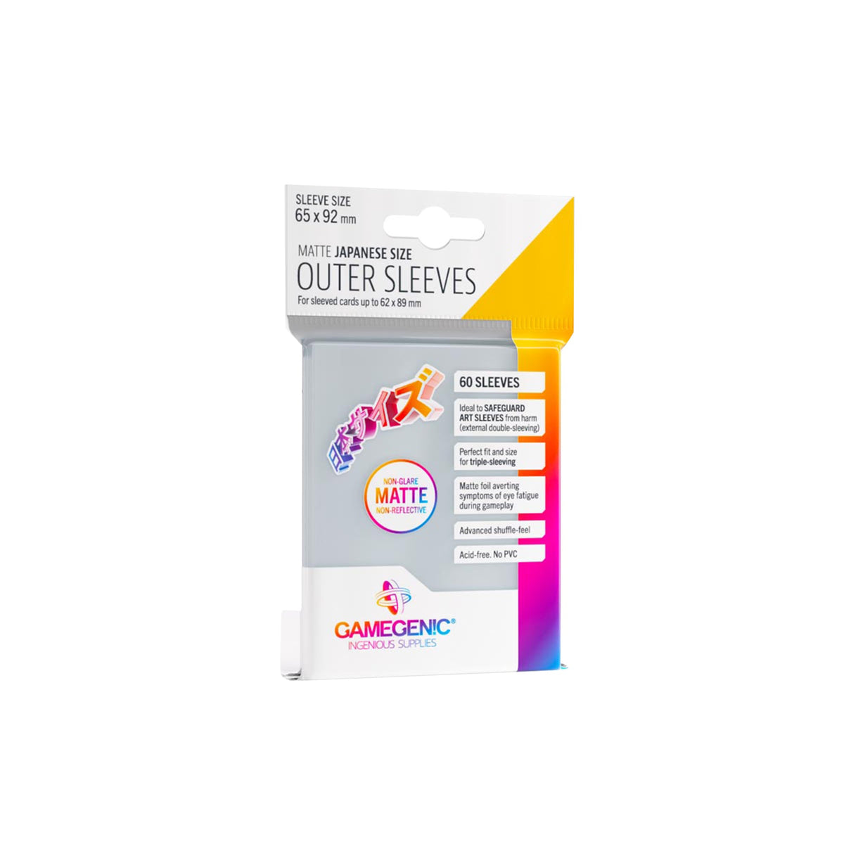 Matte Outer Sleeves - Japanese Size (60 sleeves)