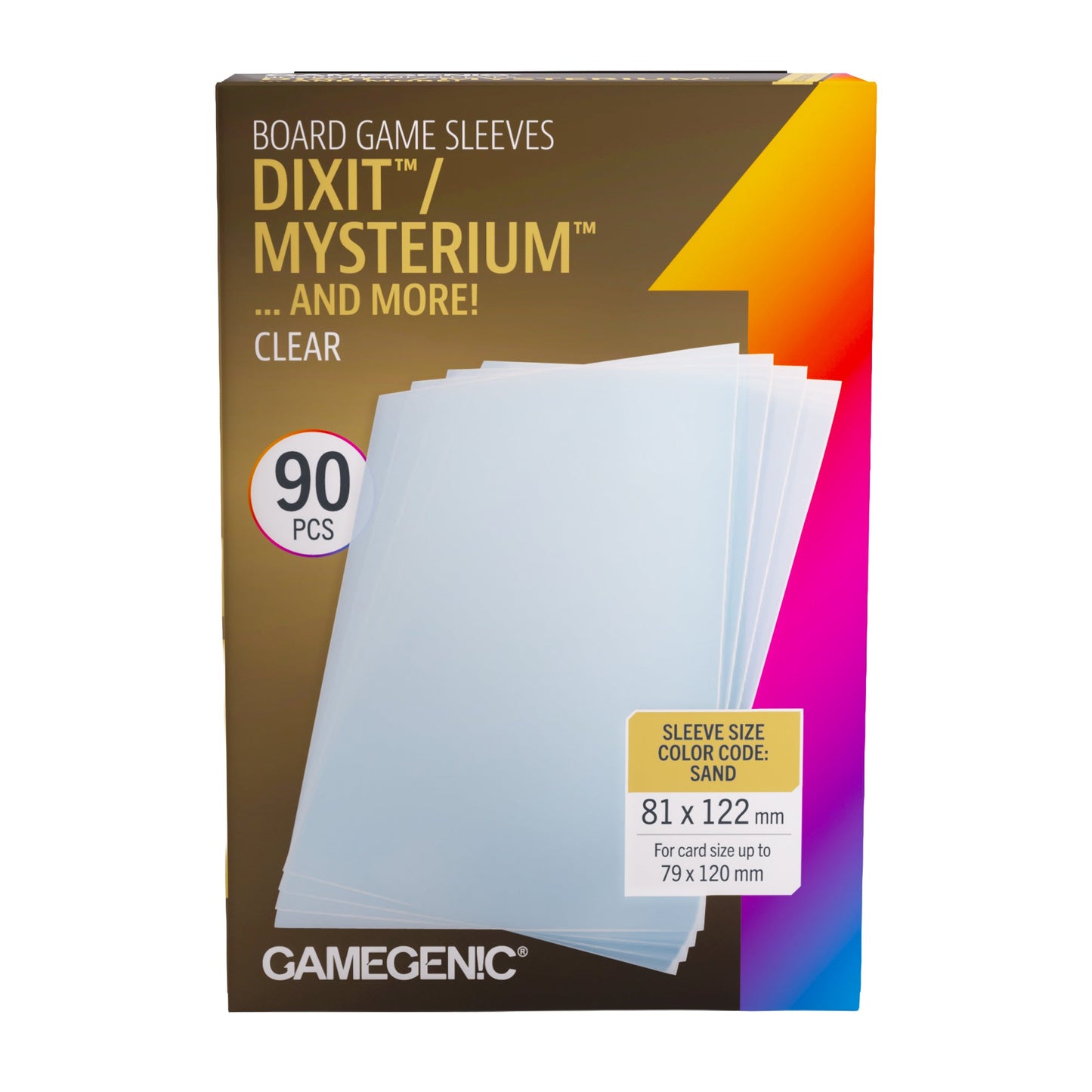 Board Game Sleeves: Clear - Dixit / Mysterium