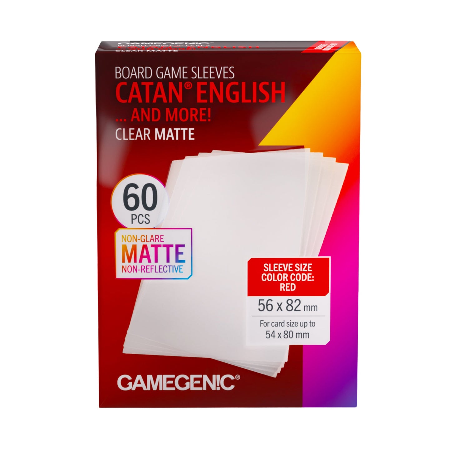 Board Game Sleeves: Clear Matte - Catan