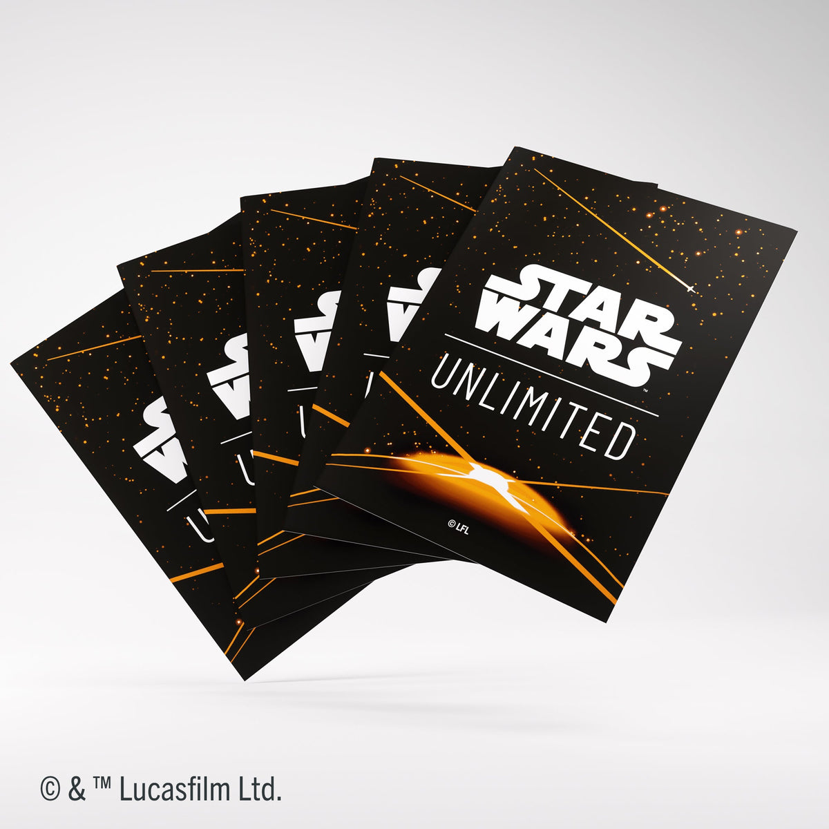 Star Wars: Unlimited Premium Art Sleeves - Card Back Orange (62 sleeves)