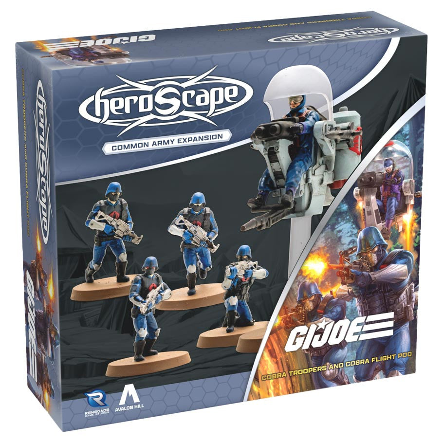 Heroscape: G.I. Joe - Cobra Troopers & Cobra Flight Pod