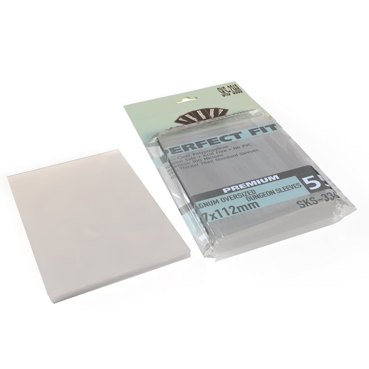 Sleeve Kings - Perfect Fit Premium Magnum Oversized Dungeon Sleeves (87 x 112 mm, 55 sleeves)