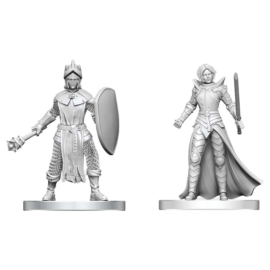 Nolzur's Marvelous Unpainted Miniatures - Black Gauntlet & Zhentilar Paladin of Bane (90892)