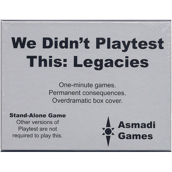 (BSG Certified USED) We Didnt Playtest This: Legacies