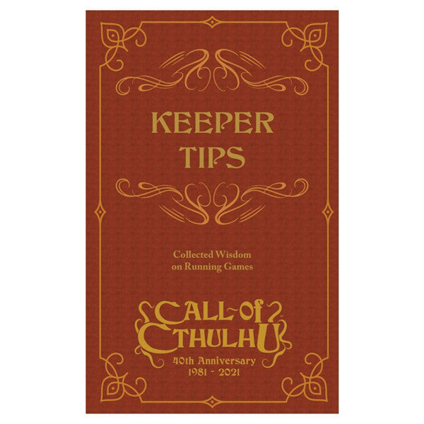 (BSG Certified USED) Call of Cthulhu: 40th Anniversary - Keeper Tips: Collected Wisdom on Running Games