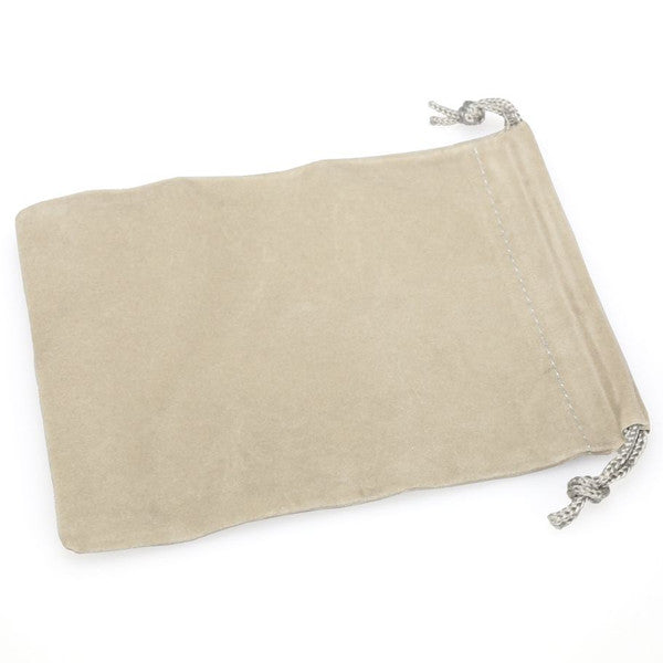 Grey Velour Dice Pouch (small)