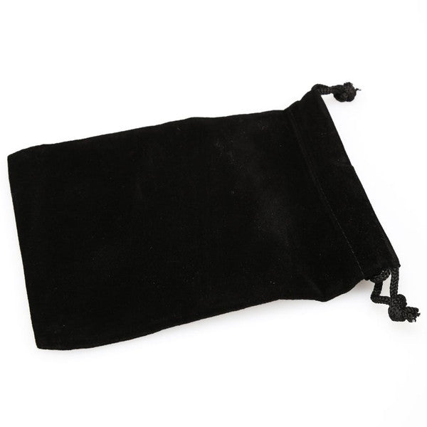 Black Velour Dice Pouch (small)