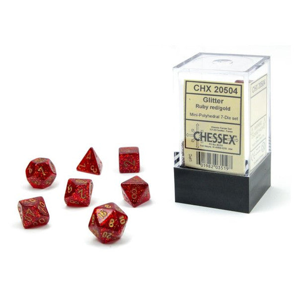 Glitter: Mini Poly - Ruby Red/Gold (7)
