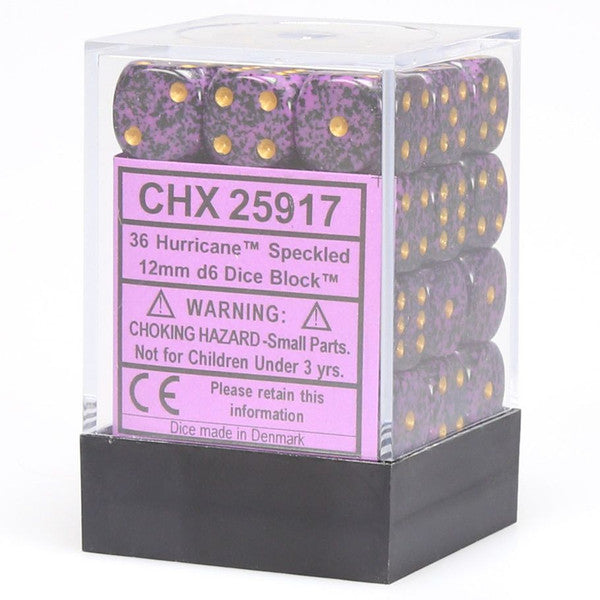 Speckled: 12mm D6 - Hurricane (36)
