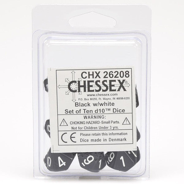Opaque: D10 - Black/White (10)