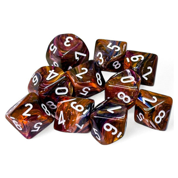 Festive: D10 - Symphony/White (10 dice)