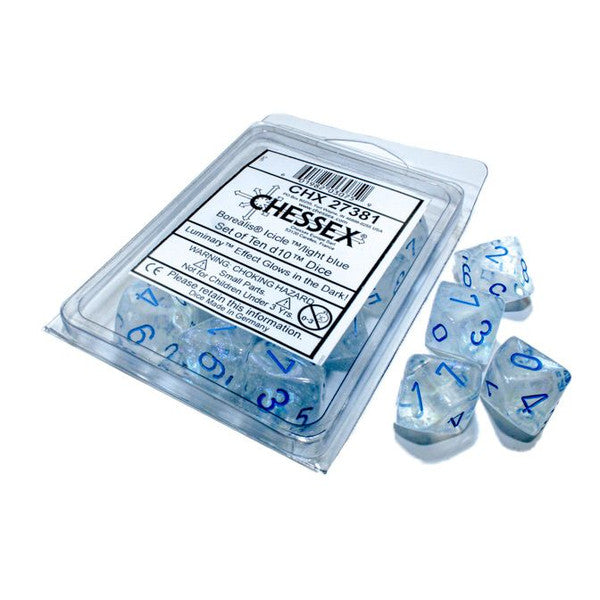 Borealis: D10 - Icicle/Light Blue Luminary (10)