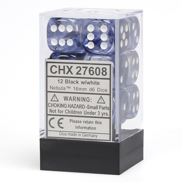 Nebula: 16mm D6 - Black/White Block (12)