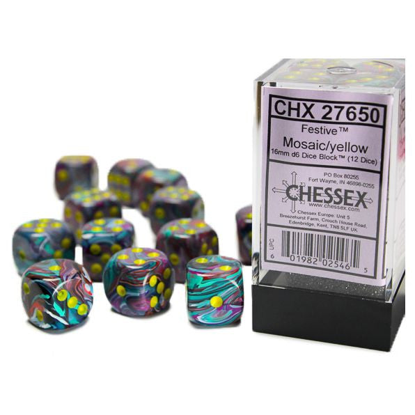 Vortex: 16mm D6 - Mosaic Yellow (12)