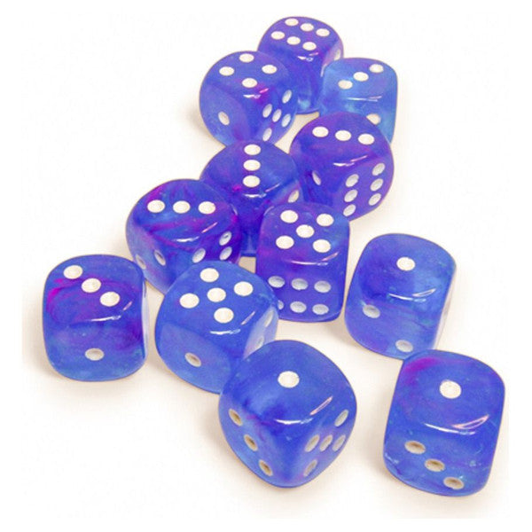 Nebula: 16 mm D6 - Aura/White Luminary (12 dice)