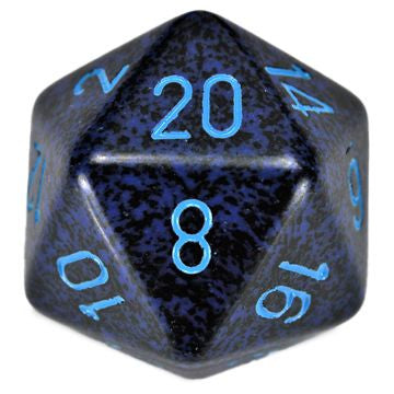 Speckled: 34 mm D20 - Cobalt (1 die)
