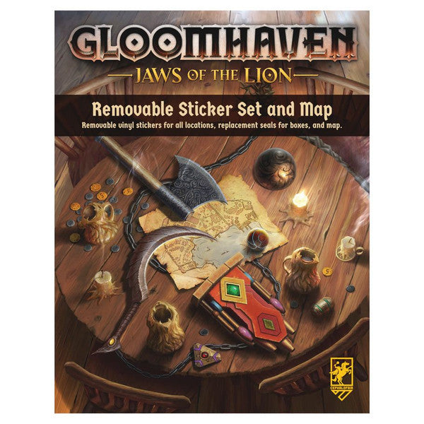 Gloomhaven: Jaws of the Lion - Removable Sticker Set & Map