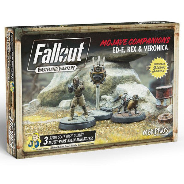 Fallout: Wasteland Warfare - Mojave Companions: Ed-E, Red, & Veronica