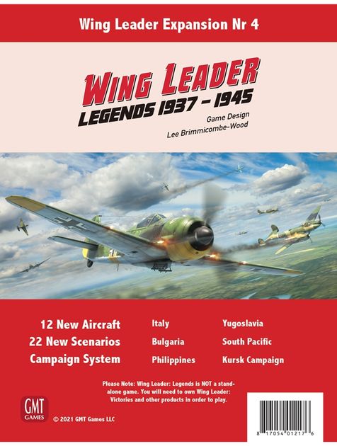 (BSG Certified USED) Wing Leader - Legends: 1937-1945