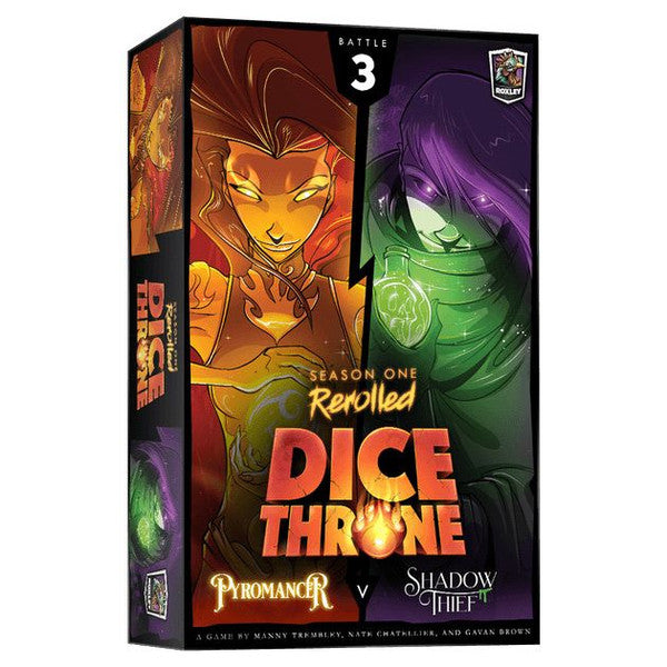 (BSG Certified USED) Dice Throne: Season 1 Rerolled - Box #3: Pyromancer vs. Shadow Thief