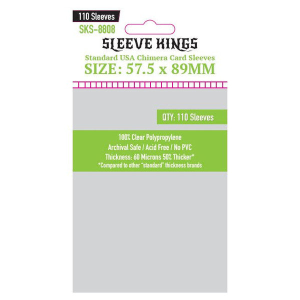 Sleeve Kings - Chimera Standard USA Card Sleeves (57.5 x 89 mm, 110 sleeves)