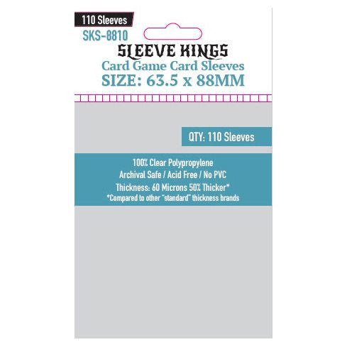 Sleeve Kings - Standard Card Game Sleeves (63.5 x 88 mm, 110 sleeves)