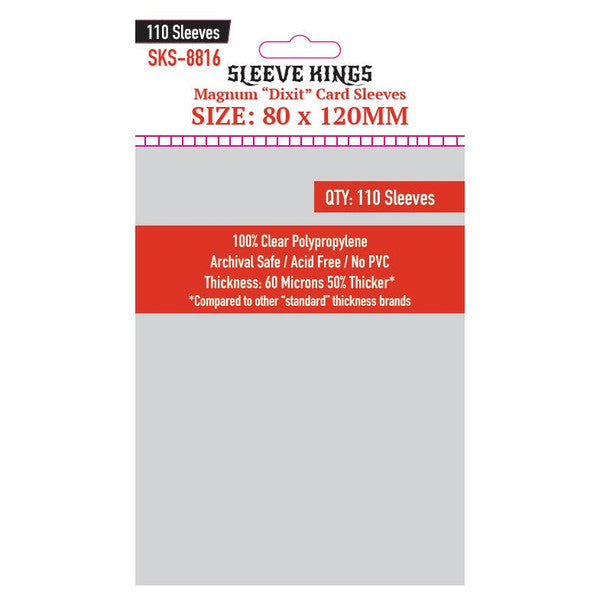 Sleeve Kings - Dixit Magnum Game Card Sleeves (80 x 120 mm, 110 sleeves)