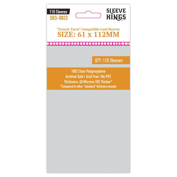 French Tarot Card Sleeves 61x112mm (110)