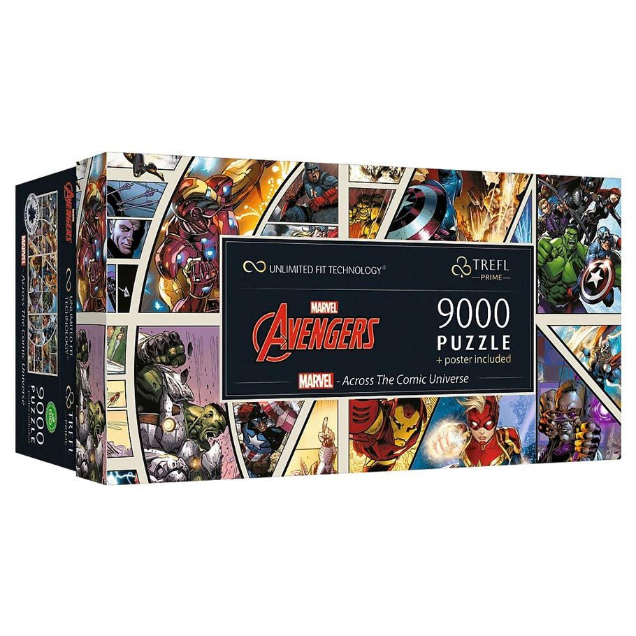 Marvel Avengers: Marvel: Across the Comic Universe Prime Puzzle (9000pc + Poster)