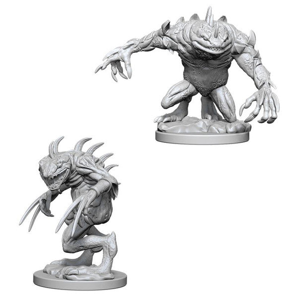 Nolzur's Marvelous Unpainted Miniatures - Grey Slaad & Death Slaad