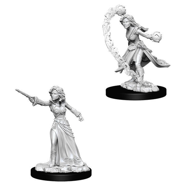 Pathfinder: Deep Cuts Unpainted Miniatures - Human Female Wizard