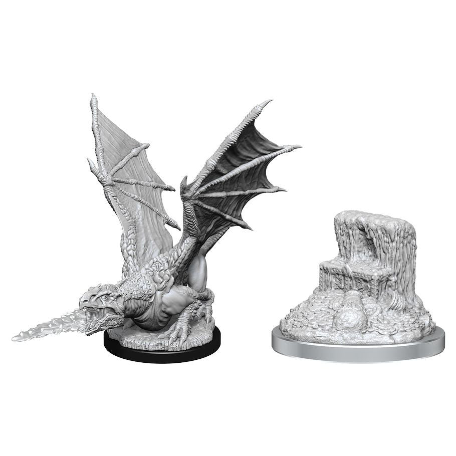 Nolzur's Marvelous Unpainted Miniatures - White Dragon Wyrmling (90589)
