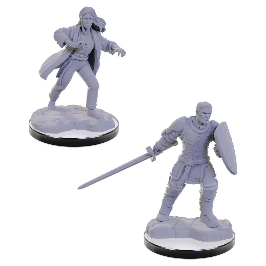 Nolzur's Marvelous Unpainted Miniatures - Reborn Paladin & Warlock (90673)
