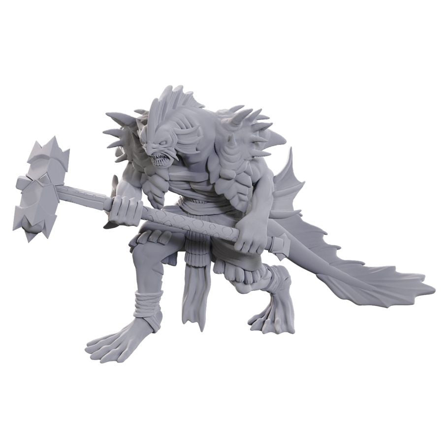 Nolzur's Marvelous Unpainted Miniatures - Sahuagin Coral Smasher (90761)