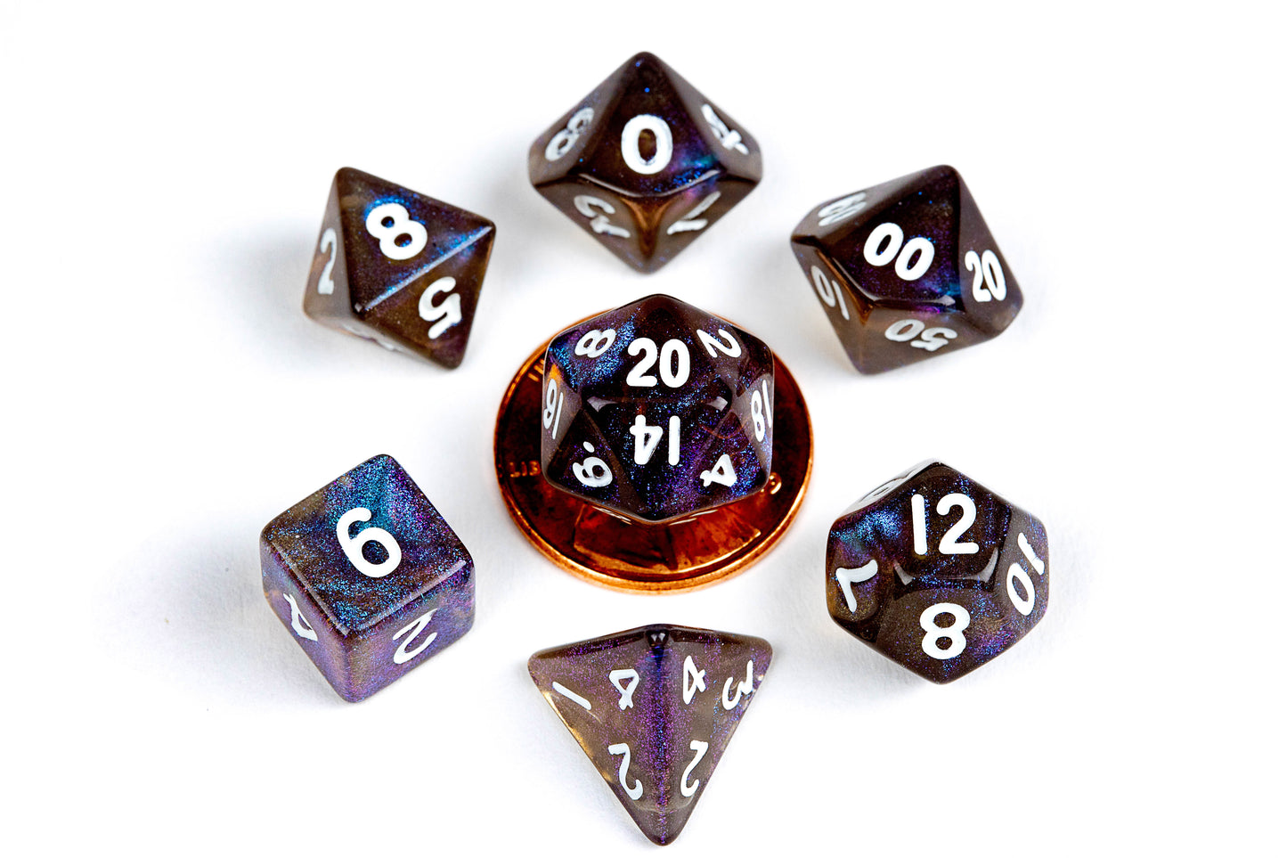 Mini Poly Dice Set - Stardust Galaxy