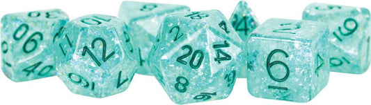 Flash: 16mm Resin Poly Dice Set - Teal (7)