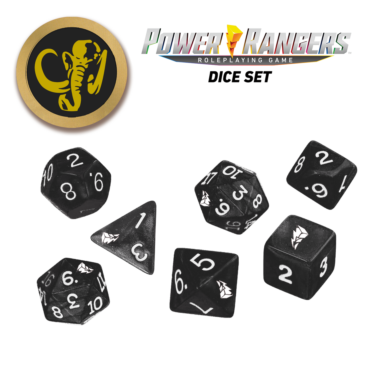 Power Rangers: Roleplaying Game - Black Ranger Dice Set