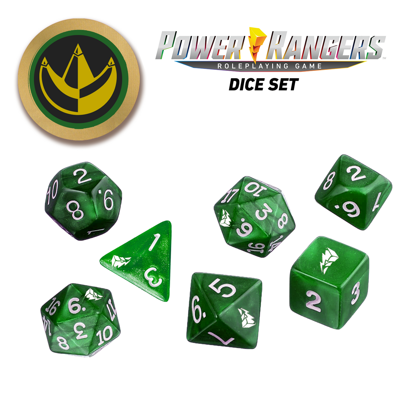 Power Rangers: Roleplaying Game - Green Ranger Dice Set