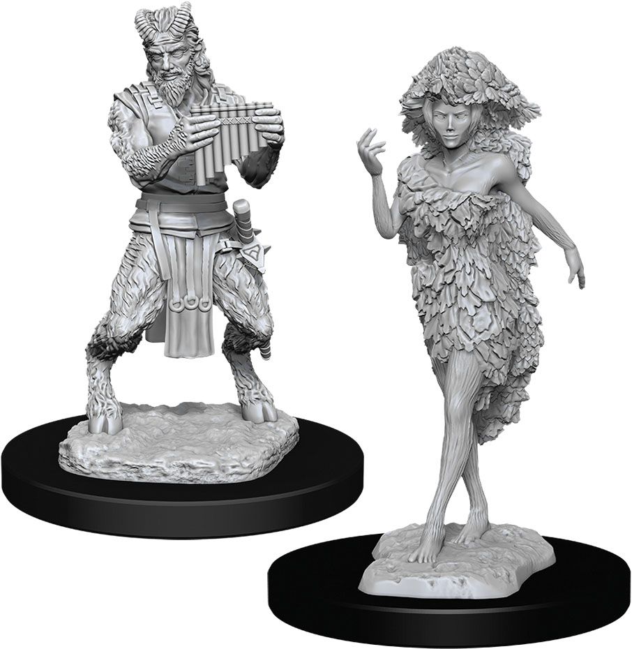 Nolzur's Marvelous Unpainted Miniatures - Satyr & Dryad