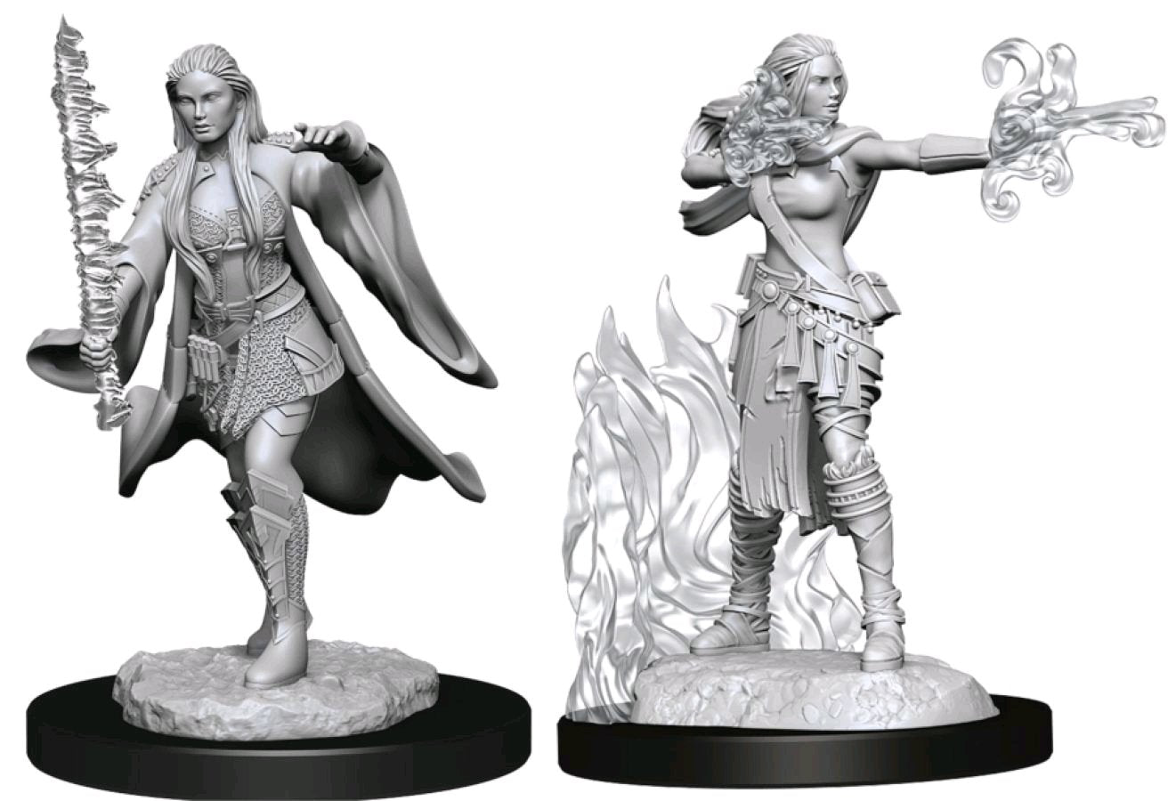 Nolzur's Marvelous Unpainted Miniatures - Multiclass Warlock + Sorcerer Female