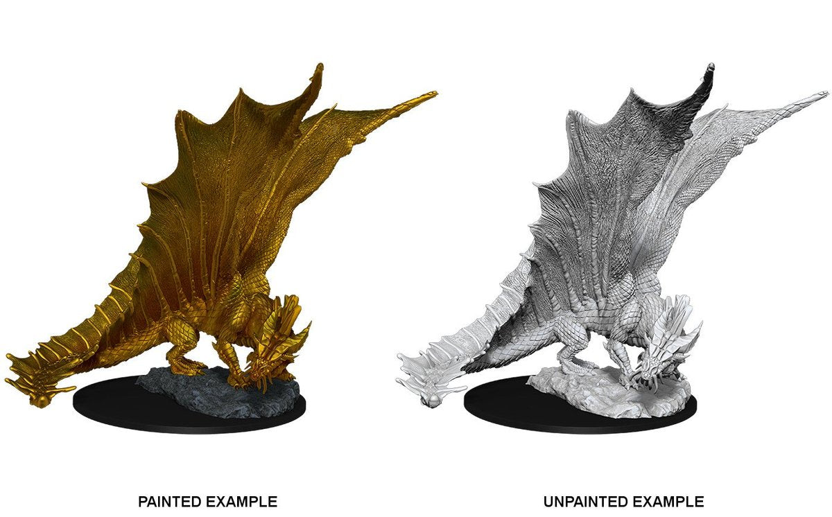 Nolzur's Marvelous Unpainted Miniatures - Young Gold Dragon