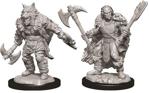 Nolzur's Marvelous Unpainted Miniatures - Male Half-Orc Barbarian